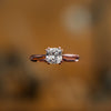 Cushion 18K Rose Gold Lab Grown Solitaire