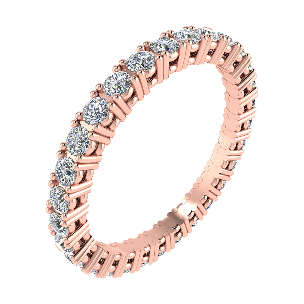 2.2mm Classic Claw Set 100% - Lab-grown Diamond | 18k Rose Gold
