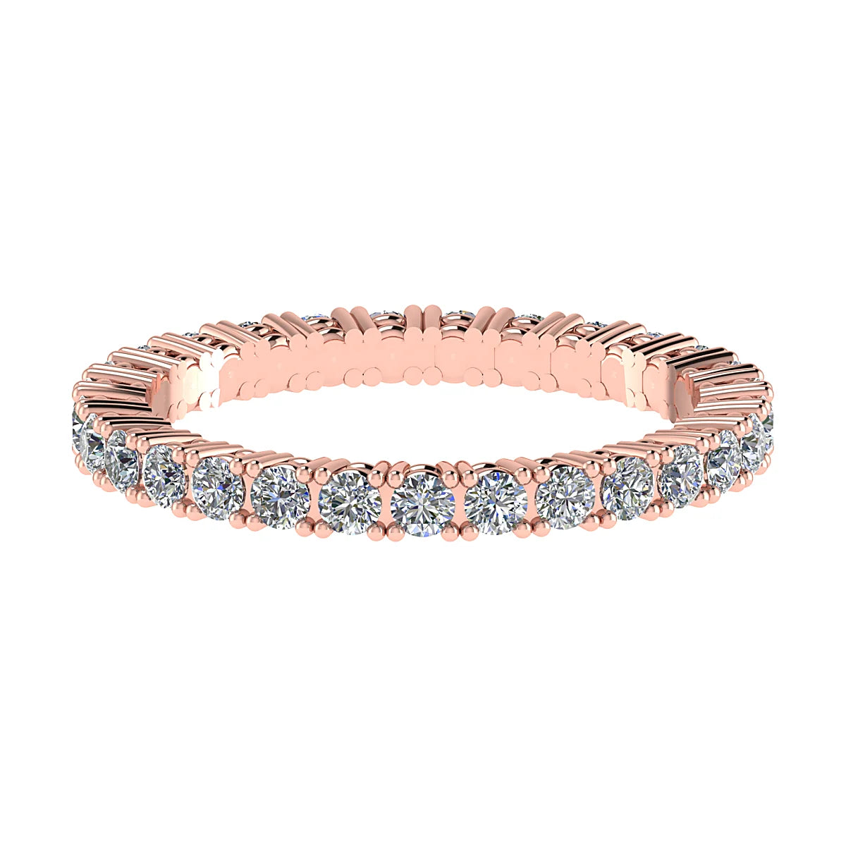 2.2mm Classic Claw Set 100% - Lab-grown Diamond | 18k Rose Gold