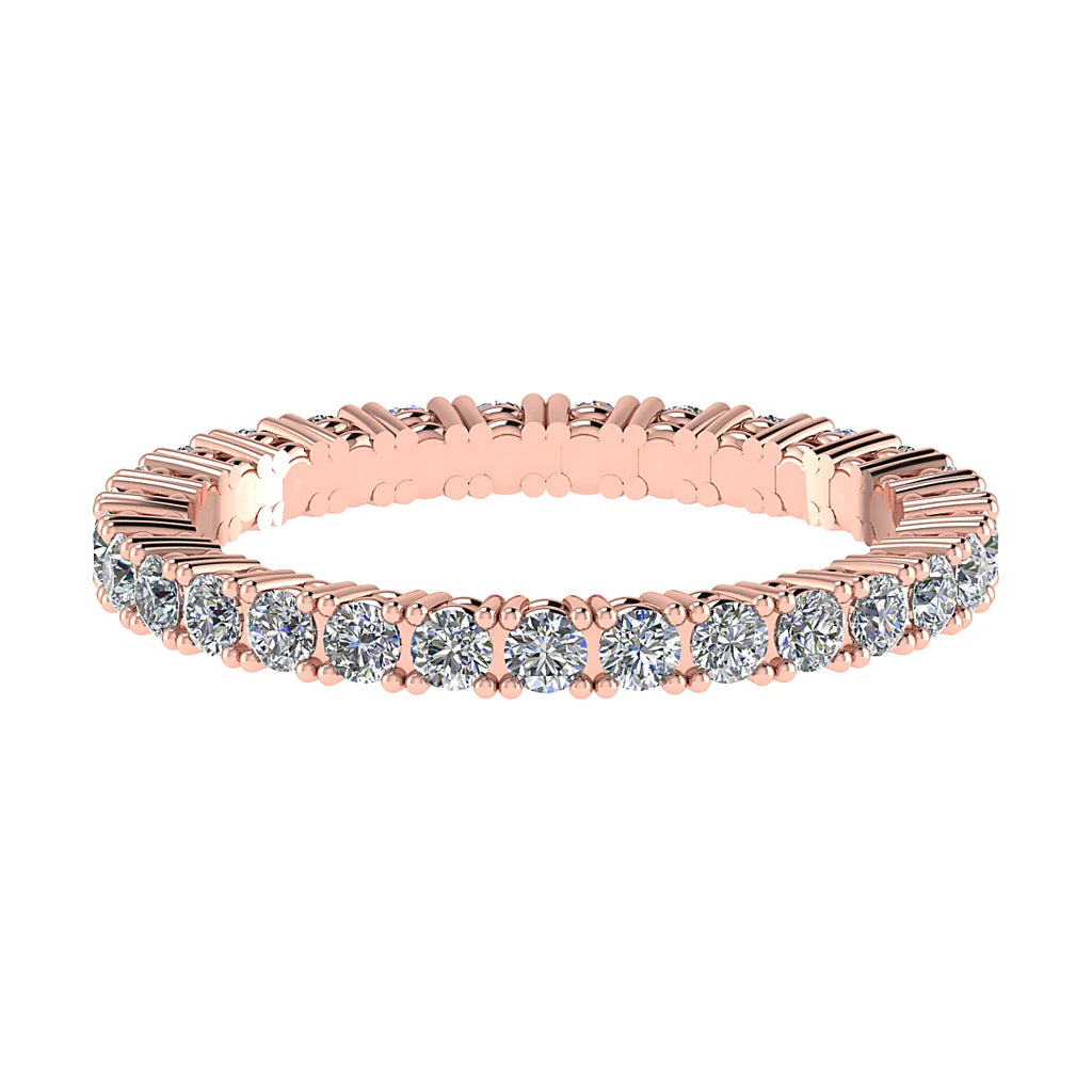 2.2mm Classic Claw Set 100% - Lab-grown Diamond | 18k Rose Gold