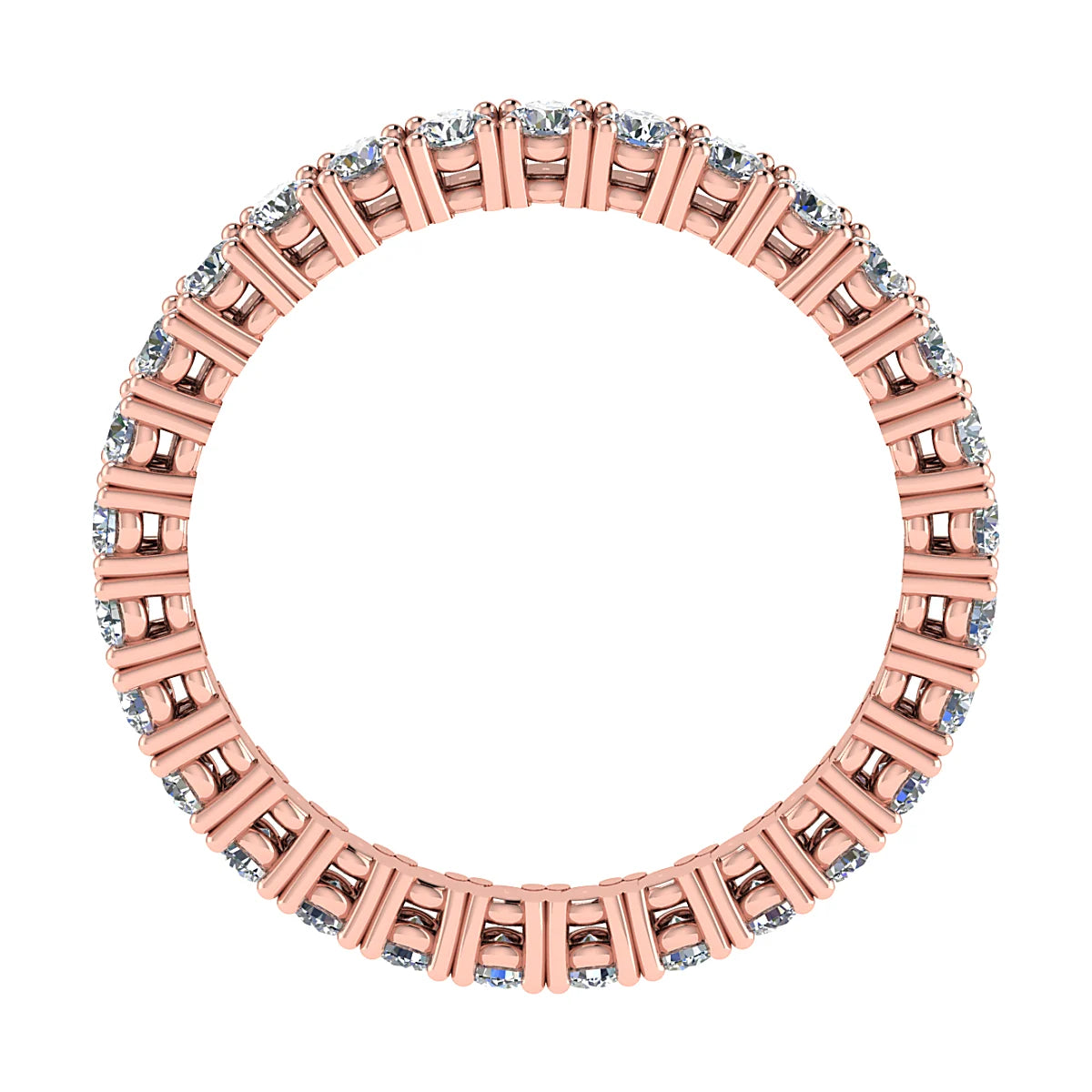 2.2mm Classic Claw Set 100% - Lab-grown Diamond | 18k Rose Gold