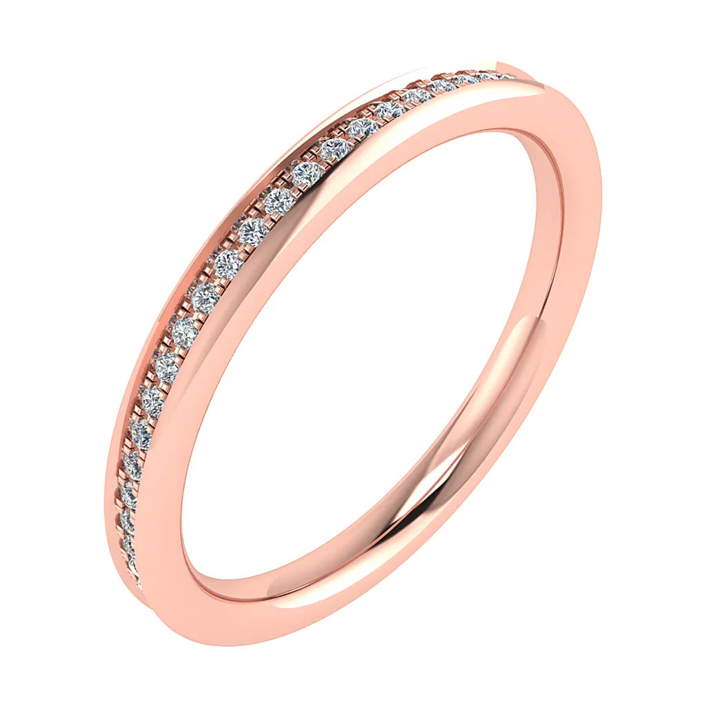 2mm Premium Grain Set 50% - Lab-grown Diamond | Platinum