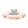 Cushion 18K Rose Gold Lab Grown Solitaire