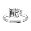 Emerald & Pear Yellow Gold Lab Grown Diamond Pair