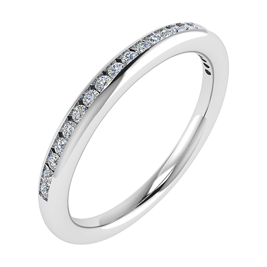 2mm Premium Round Channel Set 50% - Lab-grown Diamond | Platinum
