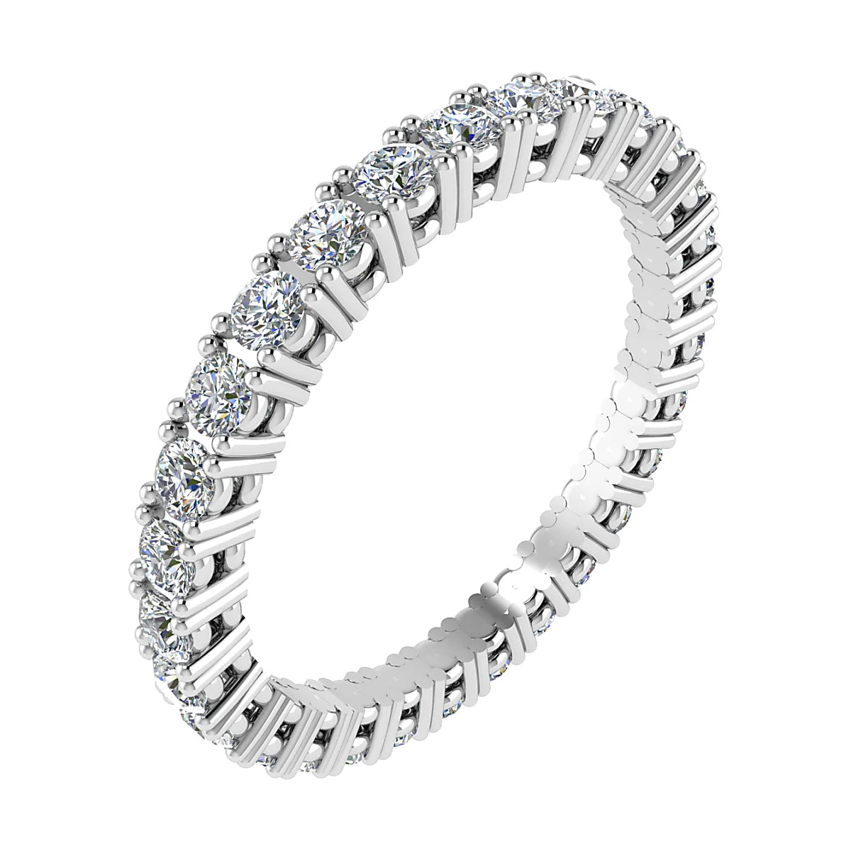 2.2mm Classic Claw Set 100% - Lab-grown Diamond | Platinum