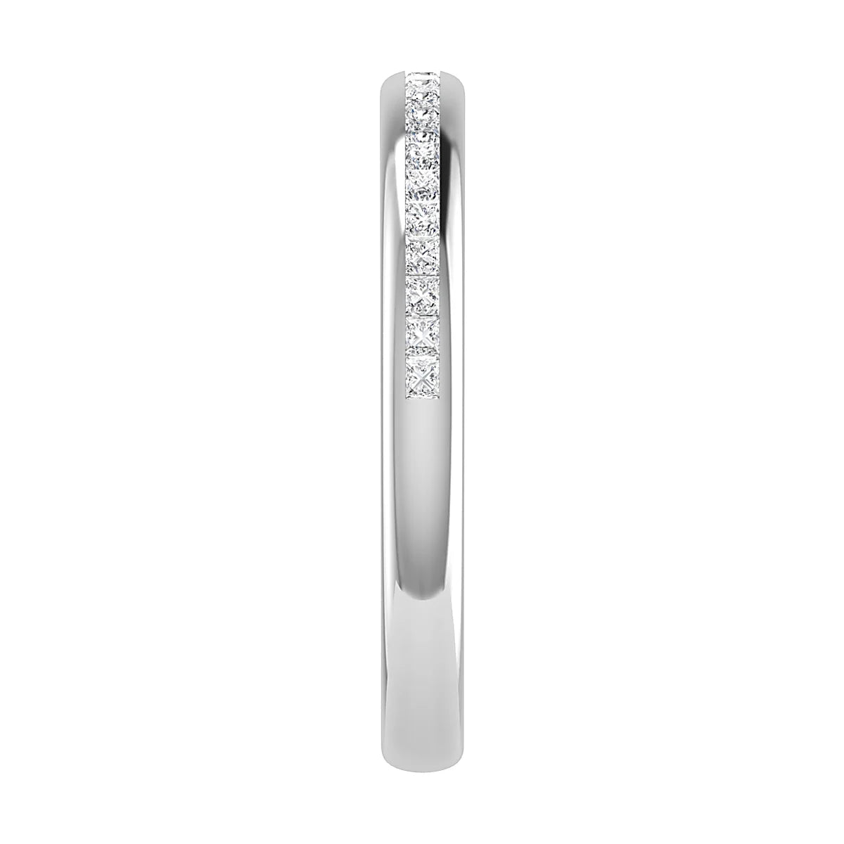 2.30mm Princess Channel Set 50% - Lab-grown Diamond | Platinum