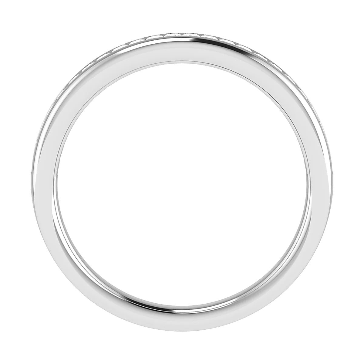 2.30mm Princess Channel Set 50% - Lab-grown Diamond | Platinum