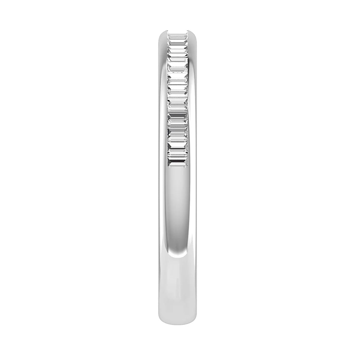 2.50mm Portait Baguette Channel Set 50% - Lab-grown Diamond | Platinum