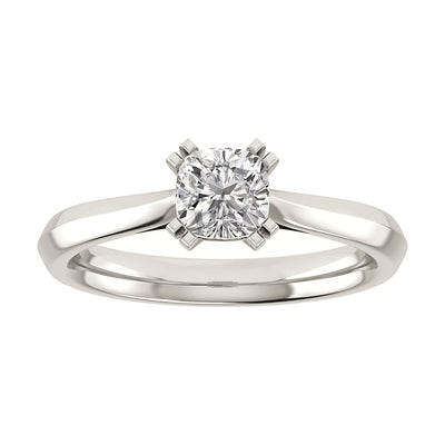 Cushion Platinum Lab Grown Solitaire